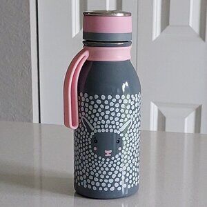 Reduce 14oz Stainless Steel Gray/Pink/White Lamb Furry Friend Water Bottle
